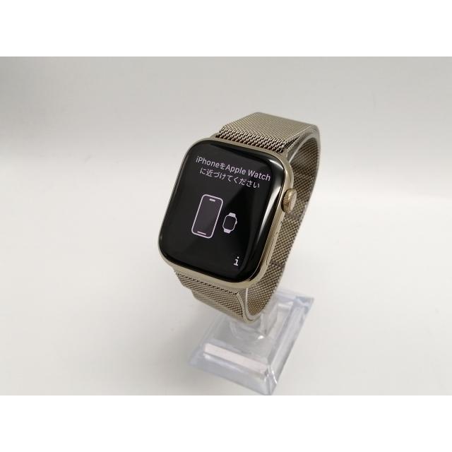 中古】Apple Watch Series9 45mm Cellular ゴールドステンレススチール 