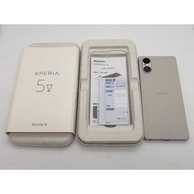 中古】SONY 国内版 【SIMフリー】 Xperia 5 V 8GB 256GB プラチナ