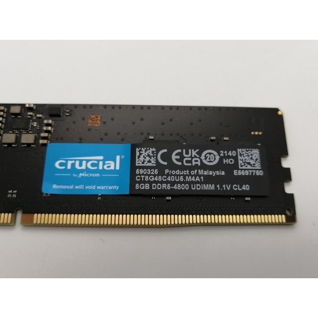 中古】DDR5 8GB DDR5-4800(PC5-38400)【デスクトップPC用】【大須