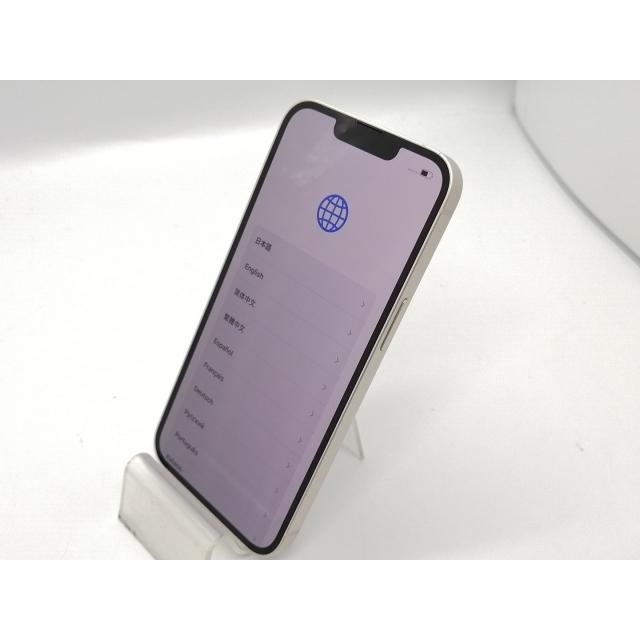 【中古】Apple au 【SIMフリー】 iPhone 14 128GB スターライト MPUQ3J/A【大須アメ横】保証期間１ヶ月【ランクA】の画像