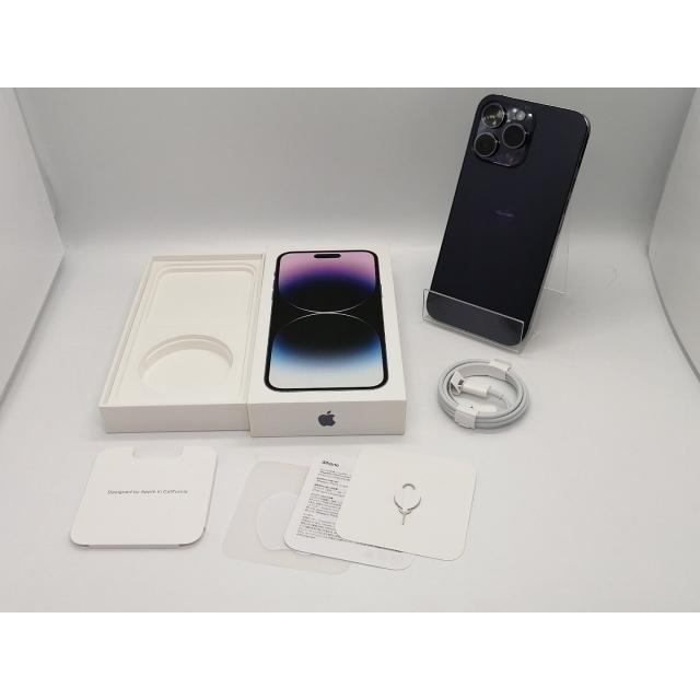 【中古】Apple 国内版 【SIMフリー】 iPhone 14 Pro Max 512GB ディープパープル MQ9J3J/A【大須アメ横】保証期間１ヶ月【ランクC】の画像