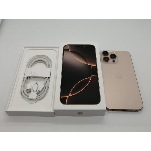 【中古】Apple 国内版 【SIMフリー】 iPhone 16 Pro Max 256GB デザートチタニウム MYWJ3J/A【大須アメ横】保証期間１ヶ月【ランクB】の画像