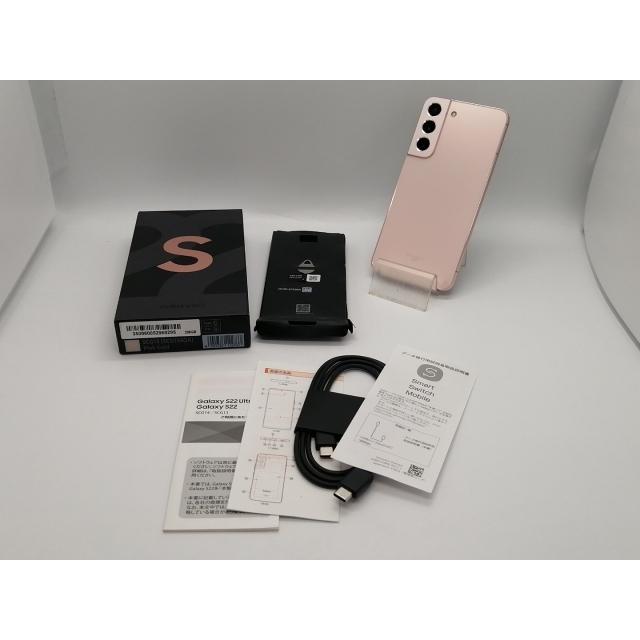 中古】SAMSUNG au 【SIMフリー】 Galaxy S22 ピンクゴールド 8GB 256GB