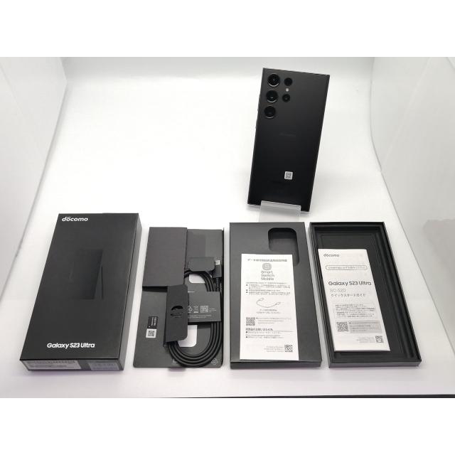 【中古】SAMSUNG docomo 【SIMフリー】 Galaxy S23 Ultra ファントムブラック 12GB 512GB SC-52D【大須アメ横】保証期間１ヶ月【ランクA】の画像