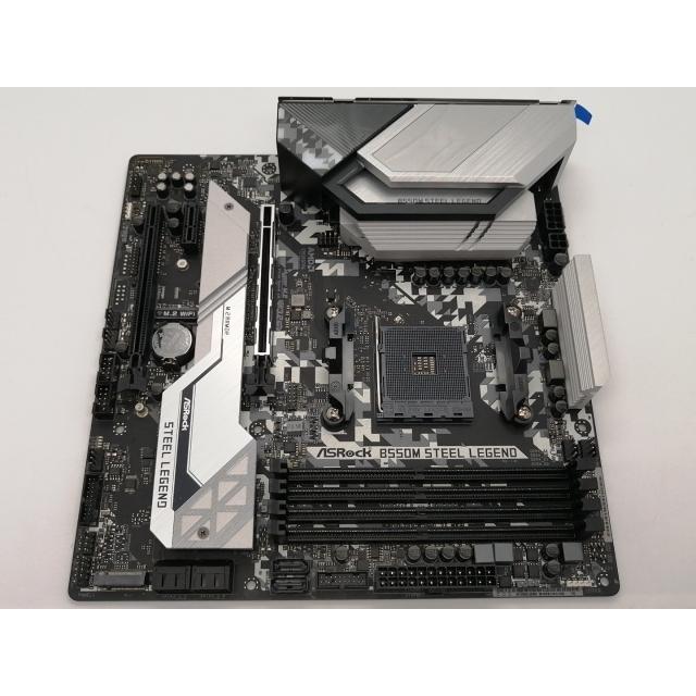 中古】ASRock B550M Steel Legend B550/AM4/2.5GbitLAN/MicroATX【大須