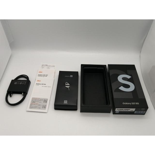 中古】SAMSUNG au 【SIMロック解除済み】 Galaxy S21 5G ファントム