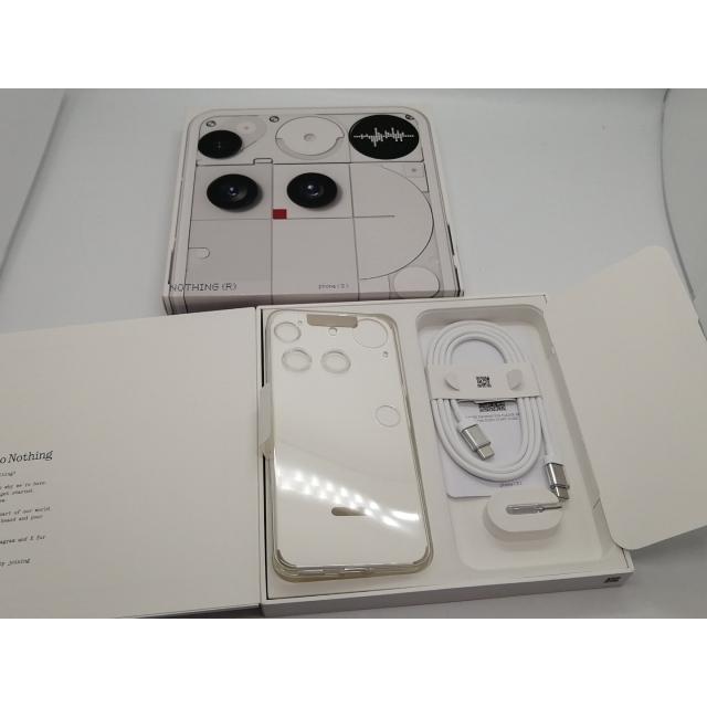 Nothing Phone 3 ホワイト12GB/256GB 国内版　使用僅少 中古】NOTHING 国内版 【SIMフリー】 Nothing Phone (3) ホワイト 12GB