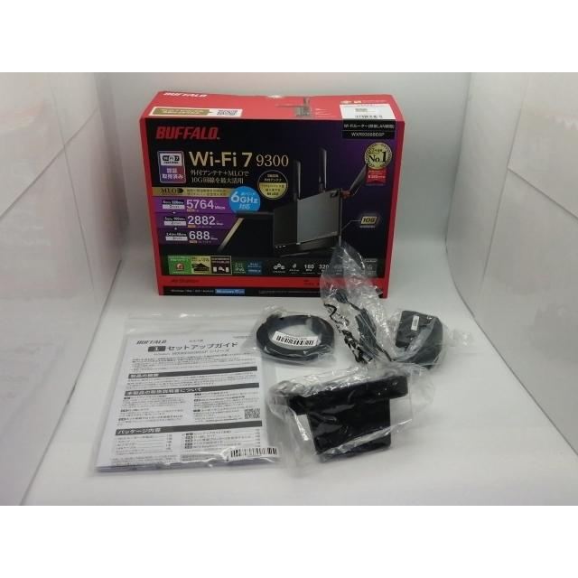 中古⭐︎BUFFALO Wi-Fi 7 9300 ルーター WXR9300BE6P 中古】BUFFALO AirStation WXR9300BE6P [ブラック] Wi-Fi7(11be)対応