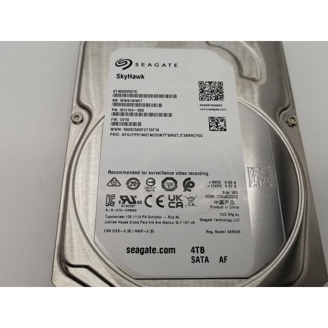 中古】Seagate ST4000VX015 SkyHawk 4TB/256MB/6Gbps【大須アメ横