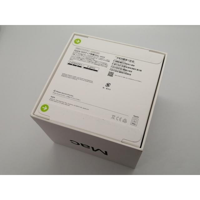未使用】Apple Mac mini M4(CPU:10C/GPU:10C) 16GB/512GB シルバー