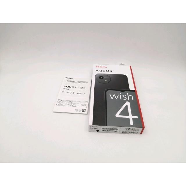 中古】SHARP docomo 【SIMフリー】 AQUOS wish4 ブラック 4GB 64GB SH