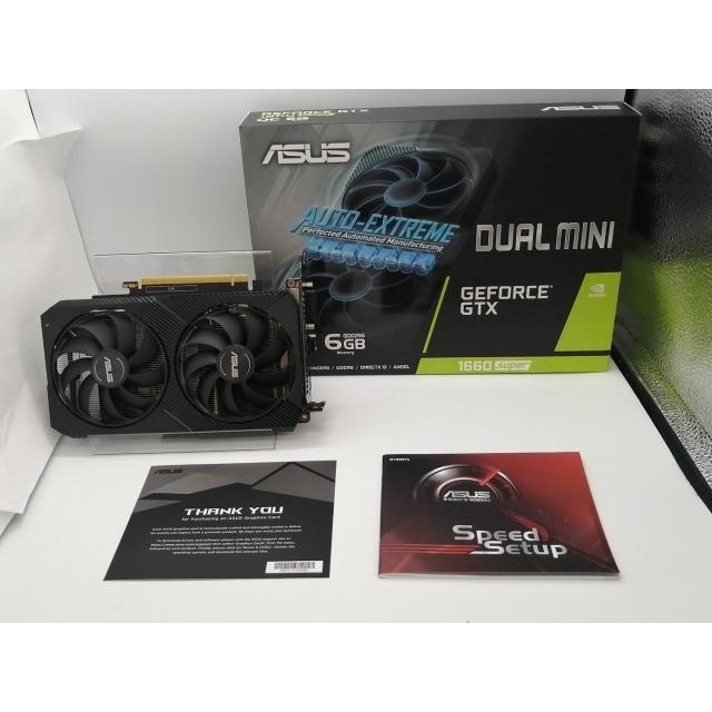 中古】ASUS DUAL-GTX1660S-O6G-MINI GTX1660Super/6GB(GDDR6)/PCI-E