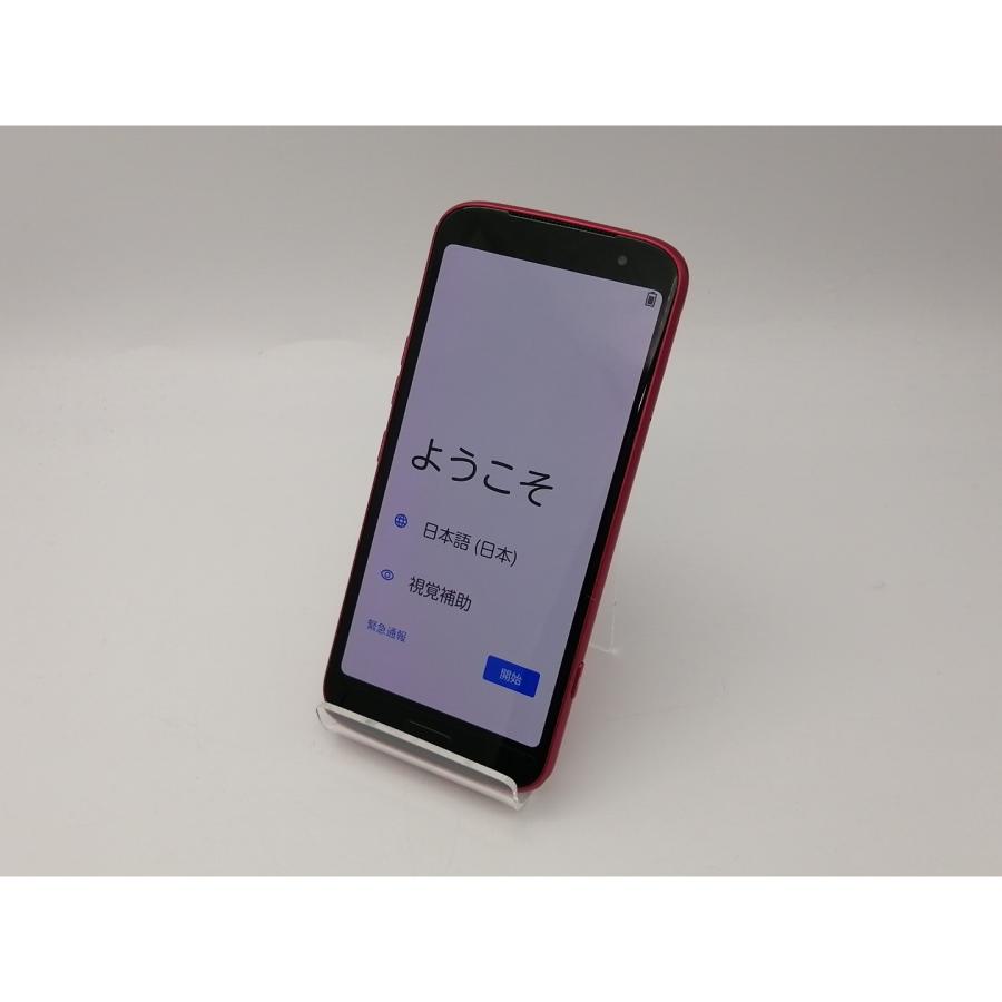 中古】FCNT docomo 【SIMフリー】 らくらくスマートフォン ピンク 4GB