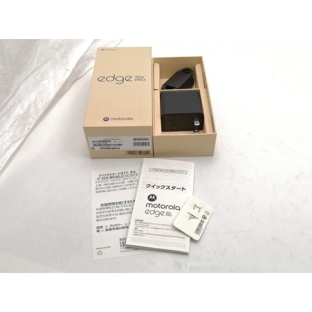 未使用】MOTOROLA SoftBank 【SIMフリー】 motorola edge 50s pro