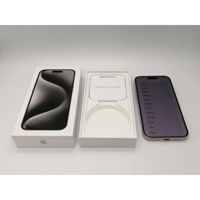 中古】Apple 国内版 【SIMフリー】 iPhone 15 Pro 128GB ホワイト