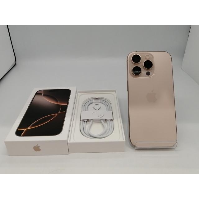 【中古】Apple 国内版 【SIMフリー】 iPhone 16 Pro 128GB デザートチタニウム MYMX3J/A【アリオ倉敷】保証期間１ヶ月【ランクA】の画像