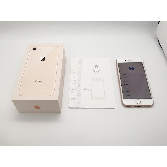 中古】Apple au 【SIMロック解除済み】 iPhone 8 64GB ゴールド MQ7A2J 