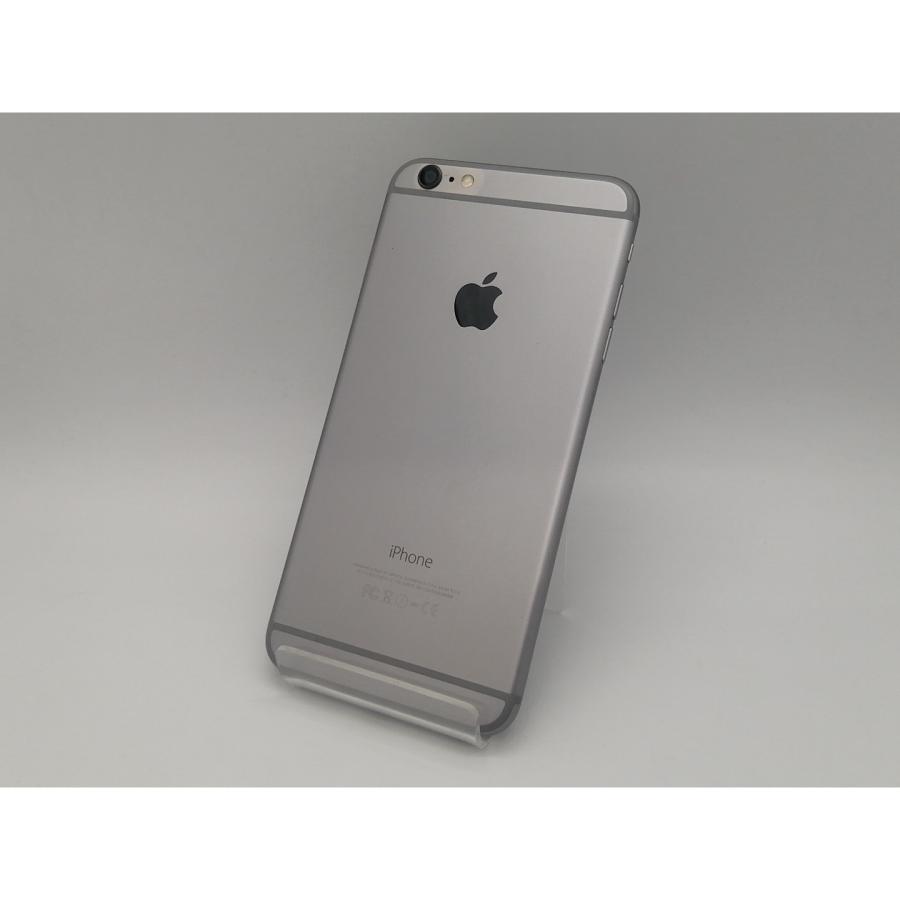 中古】Apple au iPhone 6 Plus 64GB スペースグレイ MGAH2J/A【広島本 