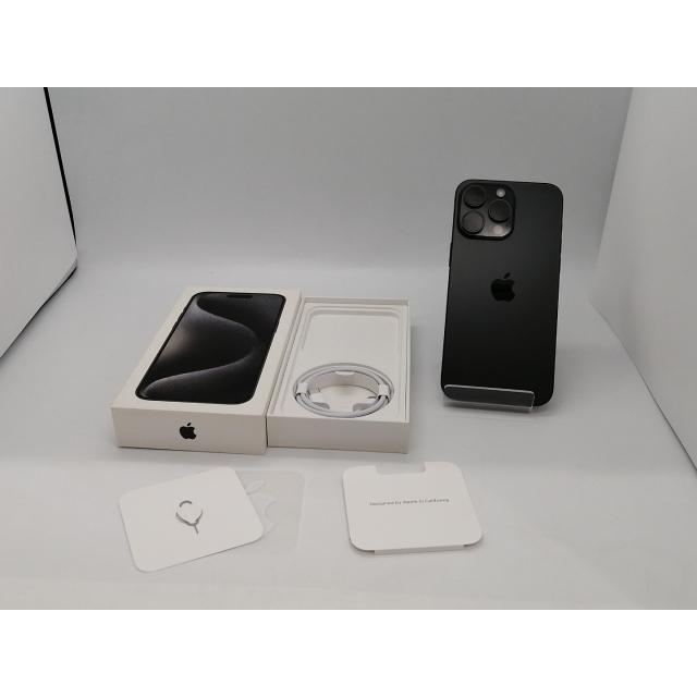 【中古】Apple 国内版 【SIMフリー】 iPhone 15 Pro Max 512GB ブラックチタニウム MU6U3J/A【広島本通】保証期間１ヶ月【ランクC】の画像