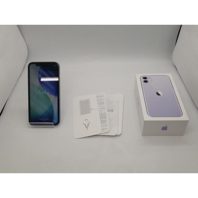 中古】Apple au 【SIMロック解除済み】 iPhone 11 64GB パープル