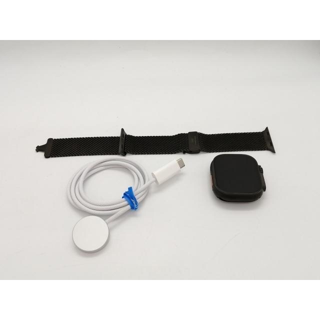 【中古】Apple Watch Ultra3 49mm Cellular ブラックチタニウムケース/ブラックチタニウムミラネーゼループM MF1Q4J/A【広島本通】保証期間１ヶ月【ランクA】の画像