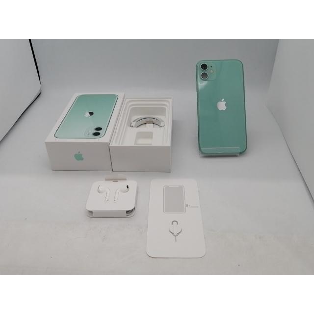 中古】Apple au 【SIMロック解除済み】 iPhone 11 64GB グリーン 