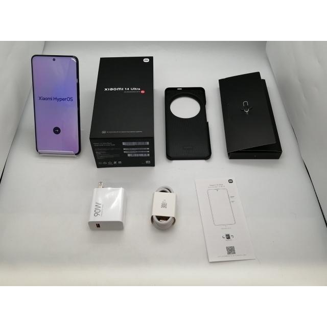 【中古】Xiaomi 国内版 【SIMフリー】 Xiaomi 14 Ultra （フォトグラフィーキット付き） ブラック 16GB 512GB【広島本通】保証期間１ヶ月【ランクA】の画像