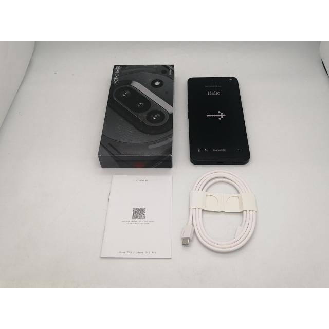 【中古】NOTHING 国内版 【SIMフリー】 Nothing Phone (3a) ブラック 8GB 128GB【広島本通】保証期間１ヶ月【ランクA】の画像