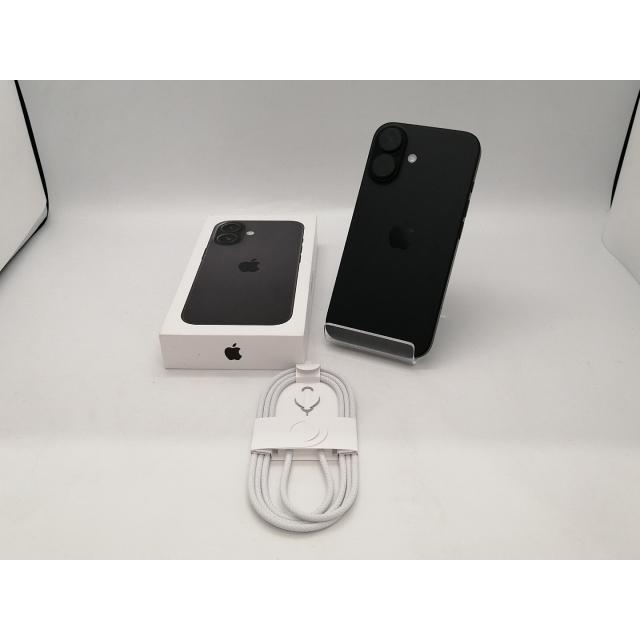 【中古】Apple 国内版 【SIMフリー】 iPhone 16 128GB ブラック MYDQ3J/A【広島本通】保証期間１ヶ月【ランクA】の画像