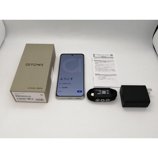 【中古】FCNT 国内版 【SIMフリー】 arrows Alpha ホワイト 12GB 512GB M08 PB8M0001JP【広島本通】保証期間１ヶ月【ランクA】の画像