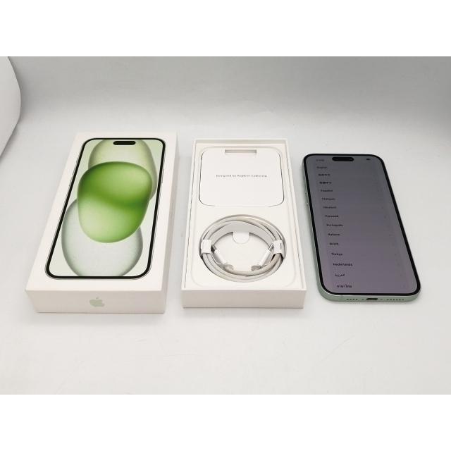 【中古】Apple 国内版 【SIMフリー】 iPhone 15 Plus 256GB グリーン MU0Q3J/A【京都】保証期間１ヶ月【ランクA】の画像