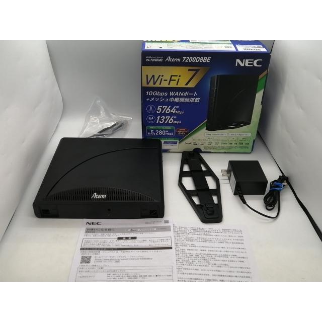 中古】NEC Aterm PA-7200D8BE Wi-Fi7(11be)対応無線LANルーター/2025年