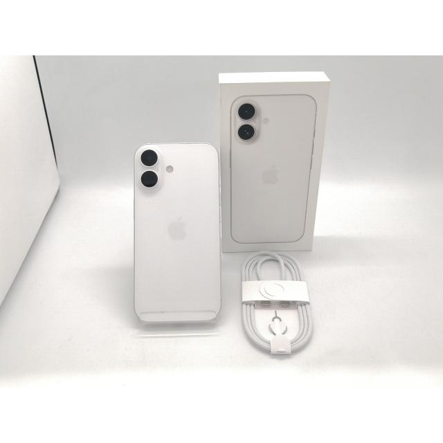 【中古】Apple 国内版 【SIMフリー】 iPhone 16 128GB ホワイト MYDR3J/A【広島本通】保証期間１ヶ月【ランクA】の画像