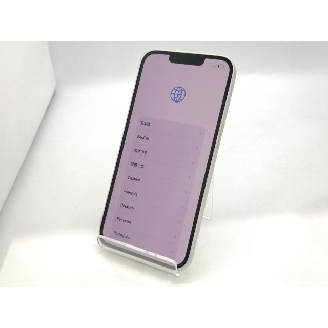 【中古】Apple docomo 【SIMフリー】 iPhone 14 128GB スターライト MPUQ3J/A【広島本通】保証期間１ヶ月【ランクC】の画像