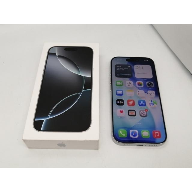 【中古】Apple 国内版 【SIMフリー】 iPhone 16 Pro 256GB ホワイトチタニウム MYN13J/A【広島本通】保証期間１ヶ月【ランクC】の画像