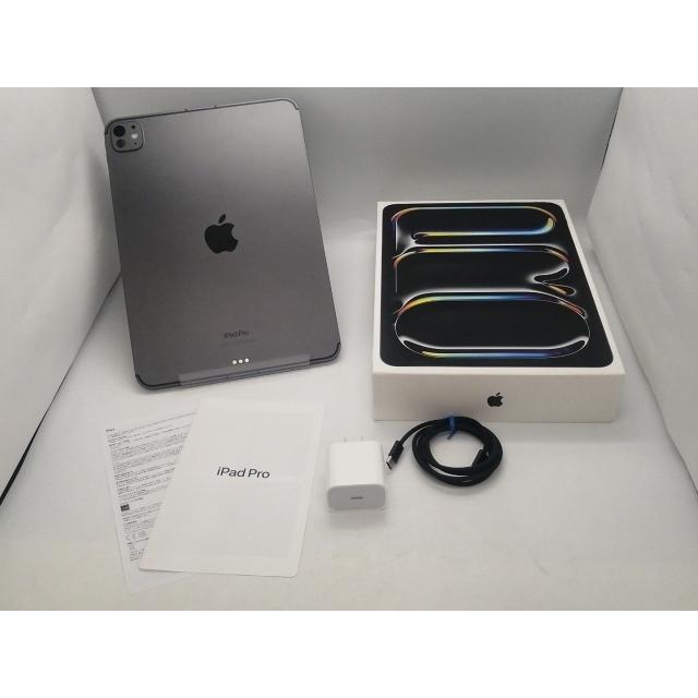 【中古】Apple docomo 【SIMフリー】 11インチ iPad Pro（M4/2024） 256GB スペースブラック 標準ガラス MVW13J/A【広島本通】保証期間１ヶ月【ランクA】の画像
