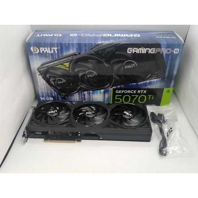 中古】Palit GeForce RTX 5070 Ti GamingPro-S 16GB(NE7507T019T2