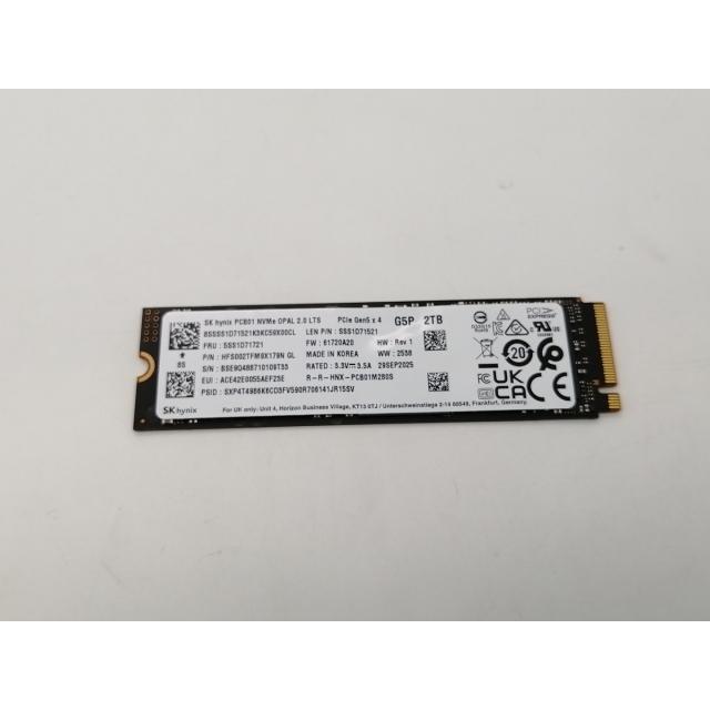 中古】各社 2TB SSD (M.2 2280/PCIe5.0 NVMe)【広島本通】保証期間1