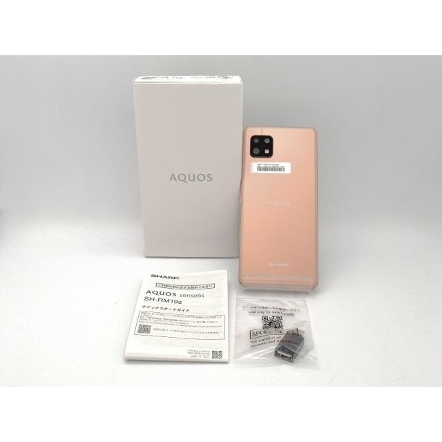 AQUOS sense6s ライトカッパー SH-RM19s 楽天版SIMフリー 中古】SHARP 楽天モバイル 【SIMフリー】 AQUOS sense6s ライト