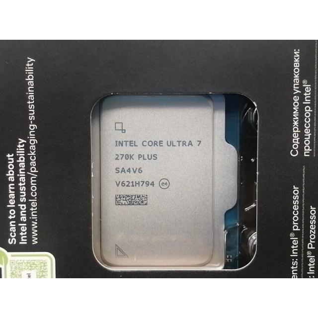 未使用】Intel Core Ultra 7 270K Plus (3.7GHz) Box LGA1851/24C(P:8C