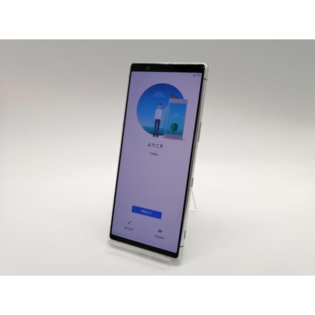 中古】SONY SoftBank 【SIMロック解除済み】 Xperia 5 グレー 6GB 64GB