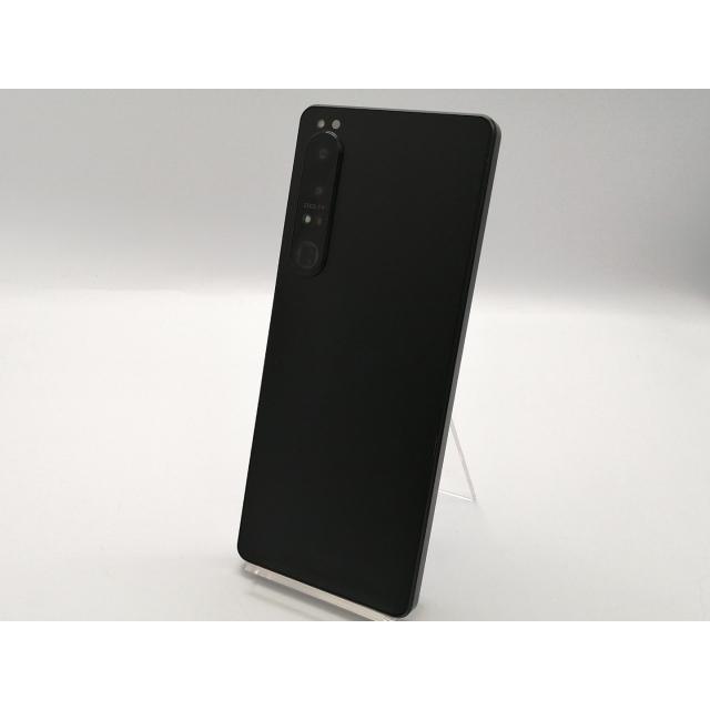 中古】SONY au 【SIMフリー】 Xperia 1 IV ブラック 12GB 256GB SOG06