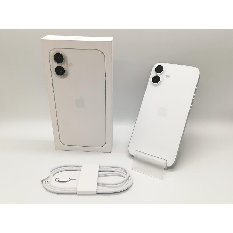 【中古】Apple 国内版 【SIMフリー】 iPhone 16 Plus 256GB ホワイト MXVH3J/A【福岡天神】保証期間１ヶ月【ランクA】の画像