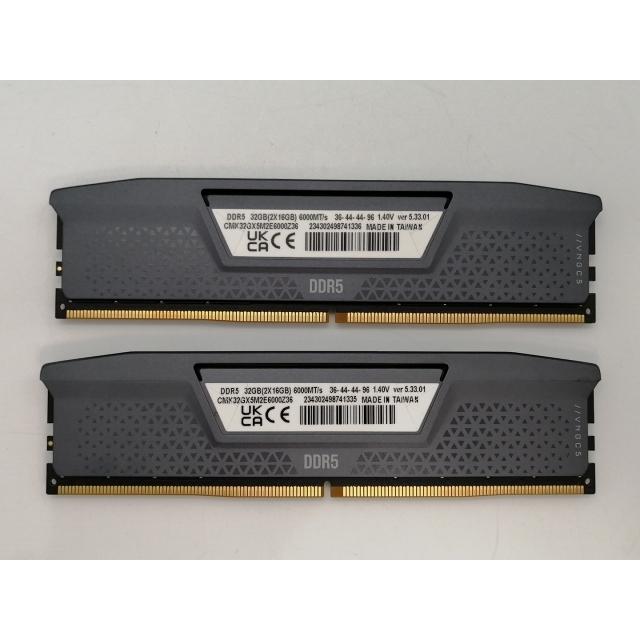 中古】DDR5 16GB 2枚組（合計32GB） DDR5-6000(PC5-48000
