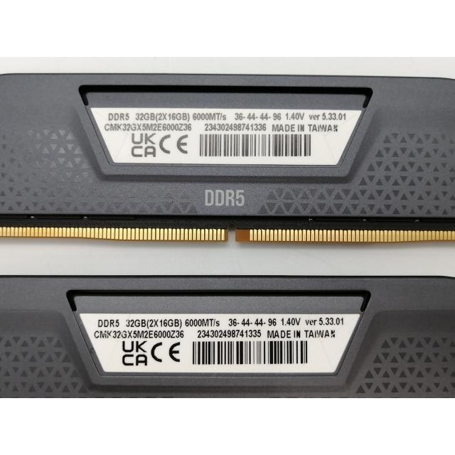 中古】DDR5 16GB 2枚組（合計32GB） DDR5-6000(PC5-48000