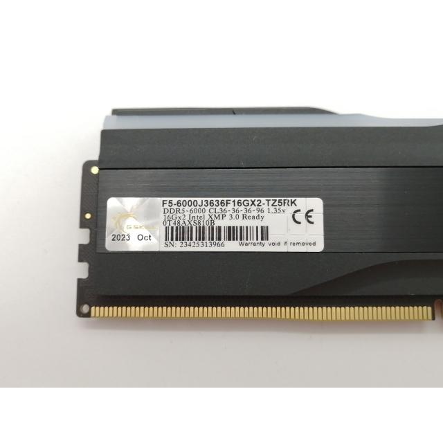 【動作確認済み中古】DDR5 6000Mhzメモリ【16GBx2 32GB】 中古】DDR5 16GB 2枚組（合計32GB） DDR5-6000(PC5-48000
