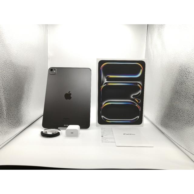 【中古】Apple 【Wi-Fi】 11インチ iPad Pro（M4/2024） 256GB スペースブラック 標準ガラス MVV83J/A【小倉駅前】保証期間１ヶ月【ランクA】の画像