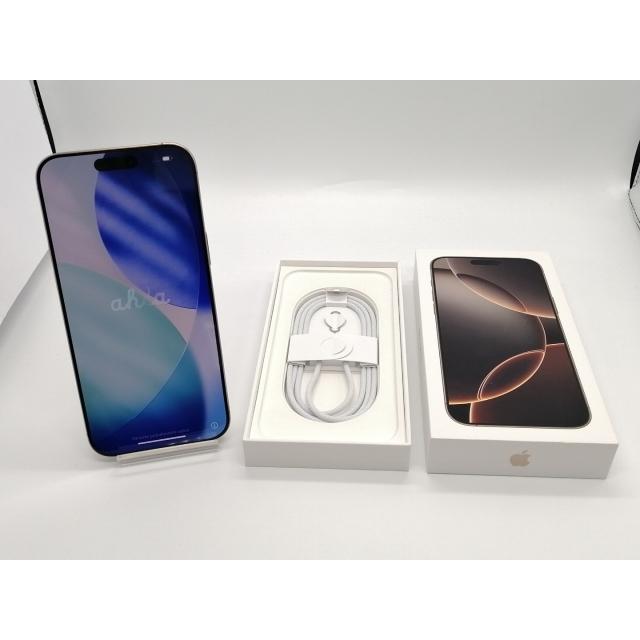 【中古】Apple 国内版 【SIMフリー】 iPhone 16 Pro Max 256GB デザートチタニウム MYWJ3J/A【小倉駅前】保証期間１ヶ月【ランクA】の画像