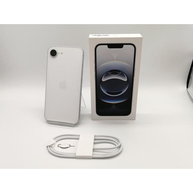 【中古】Apple au 【SIMフリー】 iPhone 16e 128GB ホワイト MD1R4J/A【小倉駅前】保証期間１ヶ月【ランクA】の画像