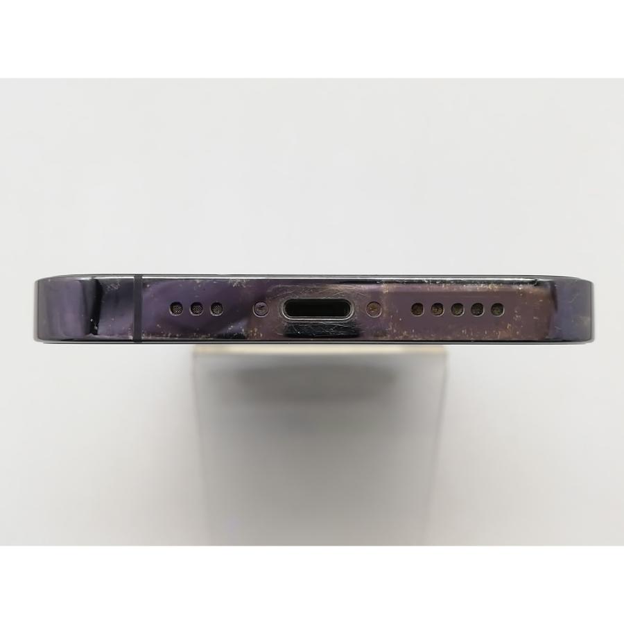 【中古】Apple SoftBank 【SIMフリー】 iPhone 14 Pro 128GB ディープパープル MQ0F3J/A【鹿児島中町】保証期間１ヶ月【ランクC】の画像